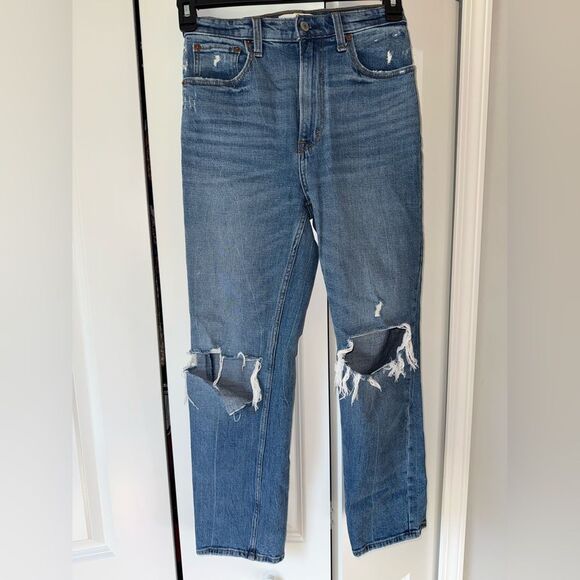 Abercrombie & Fitch The Ankle Straight Ultra High Rise Size 2 Women’s - Picture 1 of 9